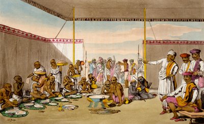 A Mahratta Surdar Entertaining Brahmins, from 